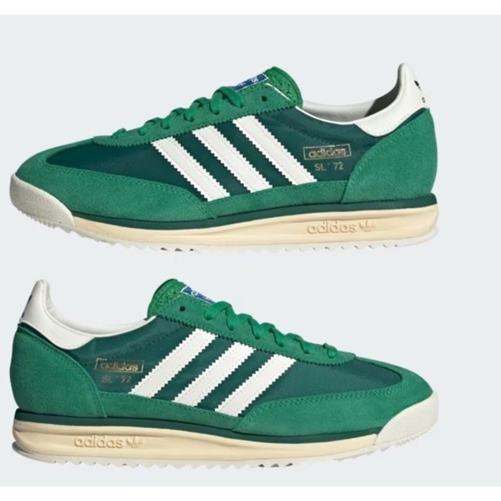 #72 )Adidas Sl 72 Re  Sneakers Original Casual Shoes Green  Size 10 Men